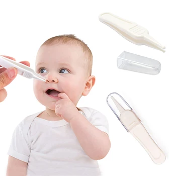 1/2/3/4pcs התינוק החדש בטיחות פינצטה פינצטה מפלסטיק האוזן, האף האף, האוזניים מלוכלך טיפול בתינוק