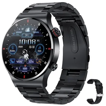 1.28 אינץ NFC Bluetooth להתקשר בעסקים QW33 Smartwatch נשים גברים א. ק. ג+PPG מוניטור, לחץ דם ספורט כושר שעון חכם