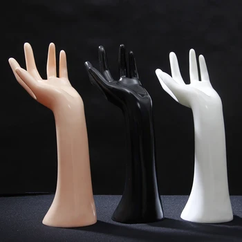 1 פלסטיק עיצוב יצירתי המוביל היד מודל עבור נשים התכשיטים של פריטים קטנים תצוגה פרופ מגנט הגברת היד של הבובה