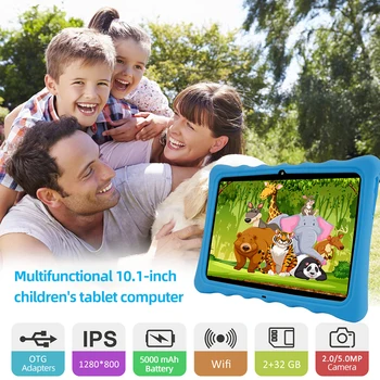 10 אינץ ' ילדים Tablet PC חינוכי לוח 2GB RAM 32GBGB ROM ילדים Tablet PC עם כיסוי מגן לומד שיעורים פרטיים במחשב