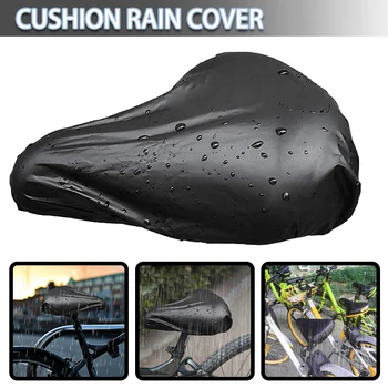 1pc עמיד למים אופניים כיסוי מושב לאופניים חיצונית אוכף אלסטי גשם מגן למנוע גיליון עבור רוב מקומות רכיבה על אופניים אביזרים