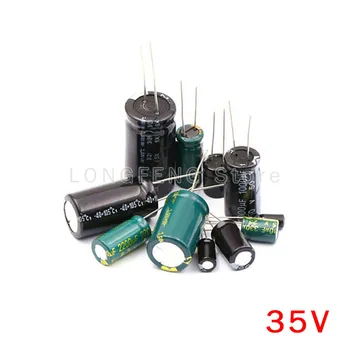 1PCS 35V10000uF 10000UF 35V Plug-in אלומיניום אלקטרוליטיים הקבל.
