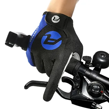 2019 כפפות רכיבה על אופניים מסך מגע Shockproof ג ' ל מרופד אופניים הכפפה גברים אופניים מלא כפפות אצבע נשים MTB כפפות ארוכות אנטי להחליק