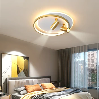 2023 מעגלי Led אור הזרקורים עבור חדר השינה חדר האוכל סיבוב אקריליק led מנורת תקרה מקורה LED אורות תקרה נברשת השינה