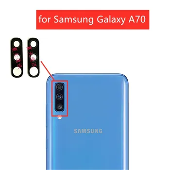 2pcs עבור Samsung Galaxy A70 בחזרה מצלמה עדשת זכוכית מצלמה אחורית זכוכית עם דבק 3M לתיקון חלק חילוף