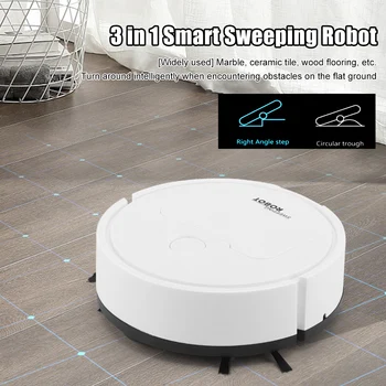 3 ב-1 חכם מטאטא רובוט שואב אבק אלחוטי לטאטא רטוב ניגוב אוטומטי חכם בבית ניקוי המכונה