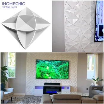 30x30cm 3D קיר לוח גיאומטרי מוצק 3d אבן לבנה בסלון טלוויזיה רקע מדבקות אריחים עובש 3D מדבקת קיר אמבטיה מטבח