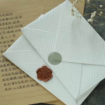 5pcs/lot 3D מרקם מעטפות עבור ההזמנות לחתונה ברמה גבוהה 250 גרם נייר גלויות לעסקים קטנים ציוד מכשירי כתיבה