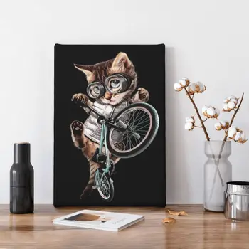 Bmx חתול פוסטרים, הדפסים על הקיר בד ציור קיר אמנות ציור לסלון