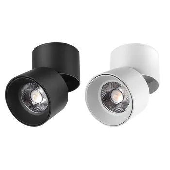 COB LED Downlights צמודי LED מנורות תקרה 3W 5W 7W 10W 12W 15W 18W 20W מתקפל 360° Rotatable רקע אורות ספוט