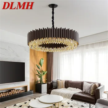 DLMH שחור נברשת מנורה גופי הפוסט-מודרנית יוקרה תליון אור הביתה LED דקורטיבי לחיות בחדר האוכל