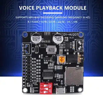 DY-HV20T 12V/24V כוח Supply10W/20W הקול השמעת מודול לתמוך כרטיס Micro-SD נגן מוזיקה MP3 עבור Arduino