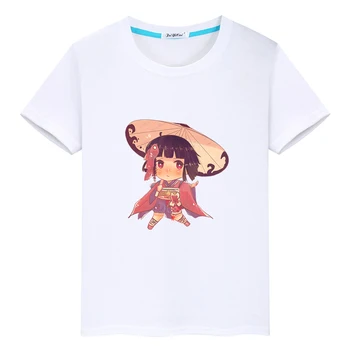 Kawaii Onmyoji של קאגארה גרפי טי-שירט 100% כותנה שרוול קצר O-צוואר חולצת טריקו לילדים בנים ובנות מזדמן Tshirts חמוד
