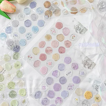 Kawaii אלבום מדבקות צבעוניות צבע עיצוב אלבומים אספקה היומן מתכננת דקורטיביים מלאכה נייר מדבקה