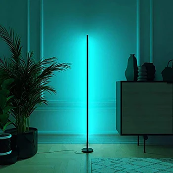 LED מודרני קומה מנורה-RGB קומה אור צבעוני השינה חדר האוכל אווירת תאורת מועדון הביתה מקורה עיצוב עומדת המנורה.