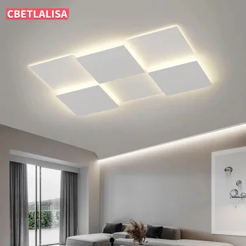 LED מודרנית התקרה נברשות אורות WhiteLiving חדר השינה הביתה השינה חכם אור יצירתי הדירה Int