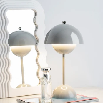 Led מנורת שולחן מנורת לילה פטריה מנורות שולחן נורדי המיטה החתונה חדר השולחן פשוט קישוט חדר השינה המודרני