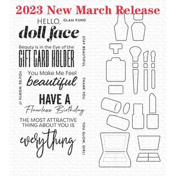 Maquillage 2023 חדש במרץ שחרור חיתוך מתכת מת תלושי Diy רעיונות מלאכה סטנסיל תמונה תבנית עיצוב