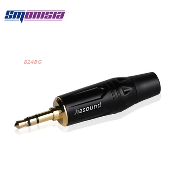 Smonisia 10pcs 3.5 mm זהב ציפוי תקע אוזניות סטריאו טלפון DIY מחבר אוזניות 3Joint 824BG