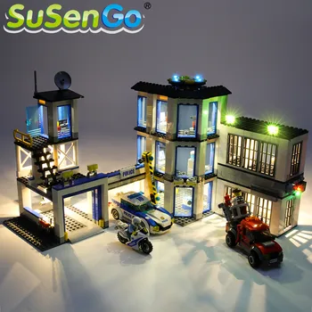 SuSenGo אור LED להגדיר עבור 60141 העיר סדרה תחנת המשטרה תואם עם 02020 39058 10660