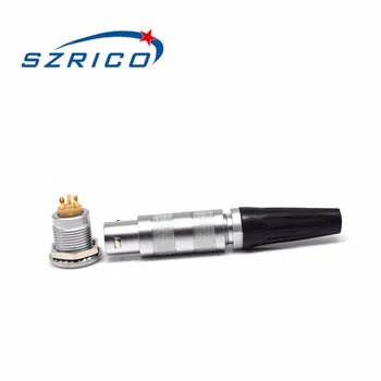 SZRICO M12 1 סדרה FFA עידן יחיד 2 3 4 5 6 פינים זכר התקע נקבה שקע עגול מתכת Audio Push Pull מחבר LED