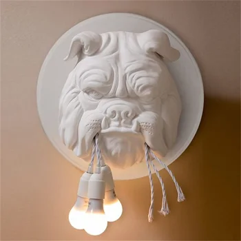 TEMAR נורדי מקורה קיר מנורות תאורה LED מודרנית פמוטים יצירתי הכלב צורה הרומן הביתה הכניסה למסדרון