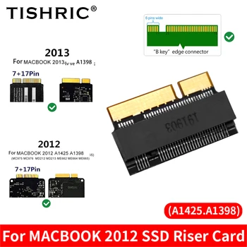 TISHRIC SSD קמה על כרטיס ה-MACBOOK 2012 SSD קמה כרטיס מתאים 2280 מ. 2 SATA פרוטוקול הדיסק הקשיח M. 2 מתאם ממיר כרטיס