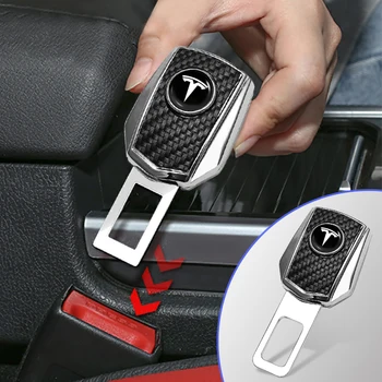 אוטומטי של חגורת הבטיחות קליפ Extender נעילת אבזם Plug עבור טסלה מודל 3 מודל Y 2023 דגם S דגם X אביזרי רכב
