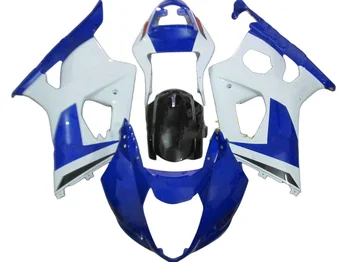 אופנוע Fairings ערכת עבור סוזוקי GSXR1000 K3 03 04 GSXR 1000 2003 2004 ABS הזרקה לבן כחול כושר להגדיר