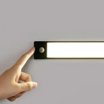 אור ארון 1 סט מעשי דק במיוחד קל להתקנה בארון חיישן תנועה, LED אור ציוד מטבח
