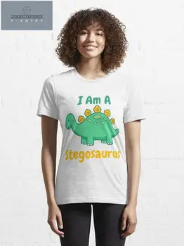 אני סטגוזאורוס מגניב וחמוד 2023 אופנה חדשה מודפס tees מותג גרפי חולצות אופנת רחוב בגדי נשים