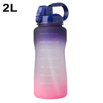 גלון ספורט, בקבוק מים 3.8/2L קיבולת גדולה טריטן BPA Free Outdoor מוטיבציה עם הסמן נייד כושר כדים