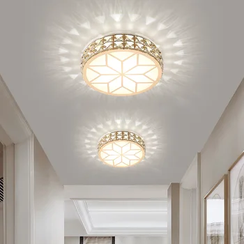 המודרנית אור תקרת LED קריסטל מנורת תקרה בחדר השינה נברשת תאורה פנימית עבור הסלון קישוט הבית הוביל נברשת