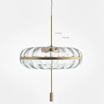 הנורדי חדש LED אורות תליון עיצוב יצירתי זכוכית, גופי תאורה בחדר האוכל תלויה מנורת הסלון תליון תאורה פנימית