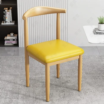 העתק מעצב כסאות אוכל סלון קטיפה ארגונומי עץ כסאות אוכל נורדי יוקרה Sillas Comedor ריהוט למטבח wrx