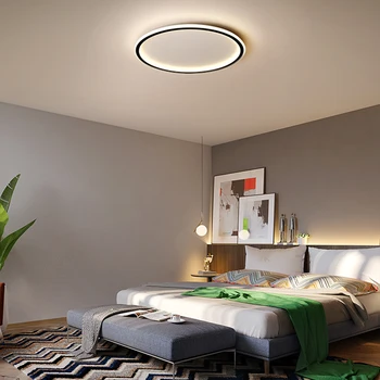 הר סומק עגולה התקרה תאורה שחור לבן קרוב לתקרה אור עבור חדר השינה, הסלון הביתה שליטה מרחוק ניתן לעמעום