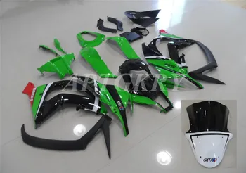 חדש ABS מעטפת פלסטיק אופנוע Fairing קיט מתאים קוואסאקי נינג ' ה ZX10R 2011 2012 2013 2014 2015 מותאם אישית שחור ירוק מגניב