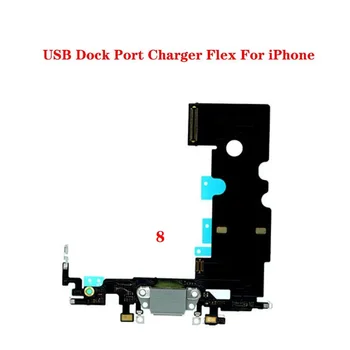 טעינה להגמיש כבלים עבור iPhone 7 8 פלוס USB עגינה מחבר מטען יציאת חלקי חילוף