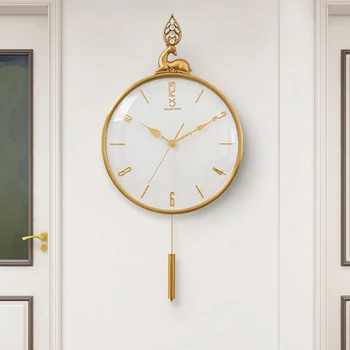 יוקרה מודרנית שעון קיר מתכת מינימליסטי אלקטרוני עיצוב קיר שעון זהב יצירתי רלו דה ונקייה פארא סאלה עיצוב חדר