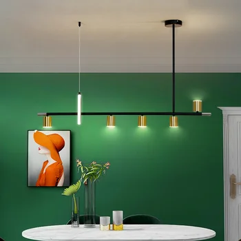 מודרני מינימליסטי led נברשת האוכל הנורדי יצירתי חי השינה תאורה פנימית בבית מנורות