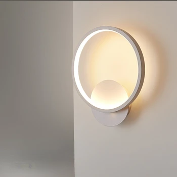 מודרני מינימליסטי המנורה שליד המיטה מנורת קיר LED מנורת קיר חדר השינה אור המנורה בסלון מנורת קיר מסדרון אור