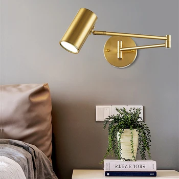 מודרני מנורת קיר עבור חדר השינה ליד המיטה קוראת נורדי Led קיר אור על הסלון ידך מנורות קיר תאורה פנימית