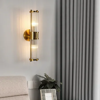 מודרני נחושת קיר אור רקע פנימית Led מנורת קיר יהירות המנורה על מסעדת סלון, חדר השינה מלון מדרגה אור