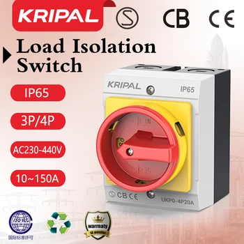 משלוח חינם Kripal IP65 Disconnector מתגים 40a Isolator מתג 220v איכותי חשמלית ידנית מתג שליטה