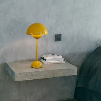 נורדי אמנות וניצן USB LED מנורת שולחן מינימליסטי מעצב לימוד קריאה מנורת הסלון, חדר השינה ליד המיטה מנורה לילדים