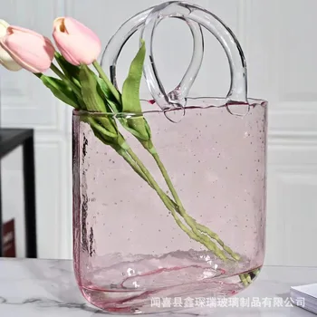 נורדי פרח סל בקבוקים להציג אגרטלים גבוהים קלאסי Multicololr הביתה קישוט הגן צמח בעל בעציץ אגרטל זכוכית שולחן