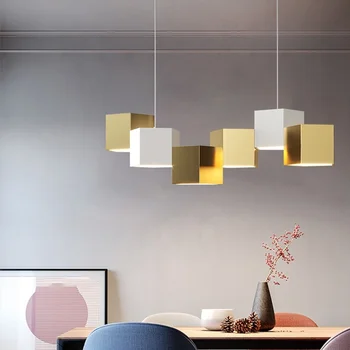 סגנון תעשייתי גיאומטריות עיצוב אמנות אורות תליון מודרני יצירתי דוגמנות Hanglamp פשוטה משרד מיוחד-תליון בצורת מנורות