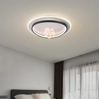 סיבוב Led אורות תקרת הסלון חדר השינה תאורה פנימית עיצוב נברשת המנורה ניתן לעמעום הביתה דקורטיביים השמים כוכב המנורה