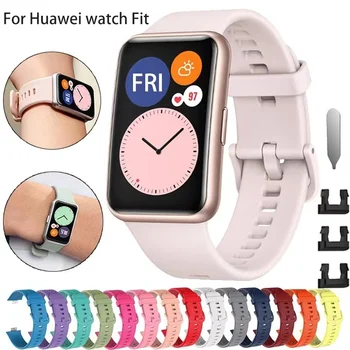 סיליקון רצועה עבור Huawei להתאים שעון חגורה מקורי צמיד חכם Huawei להתאים שעון חדש צמיד Huawei להתאים שעון רצועת קוראה