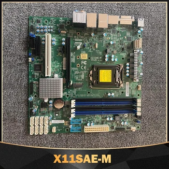 על Supermicro X11SAE-מ לוח האם LGA1151 C236 ערכת השבבים Xeon E3-1200 v5/v6 6/7th Gen Core i7/i5/i3 סדרה